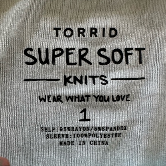 Torrid Super Soft Fit & Flare Dress 1X Pale Blue Embroidered Puff Sleeve NWT.B15 - Picture 8 of 10